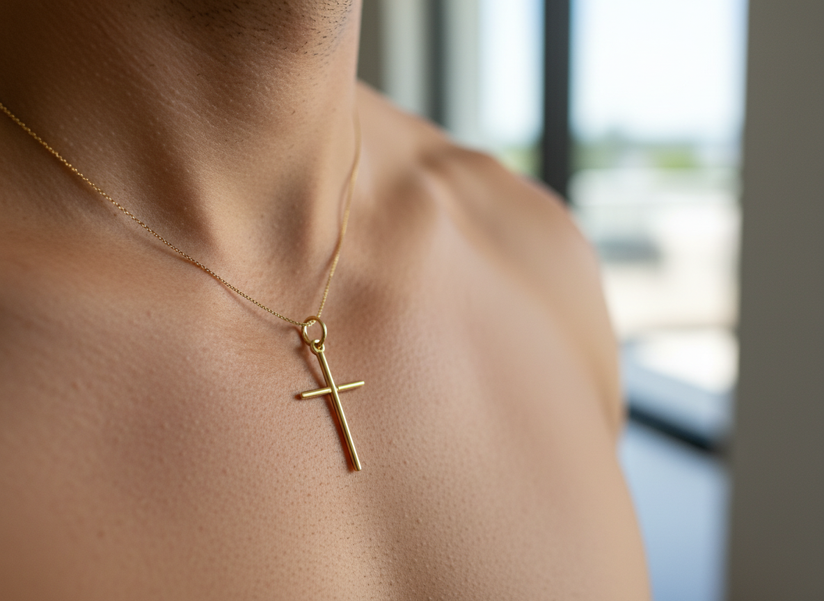 585 Rotgold Anhänger – Kreuz