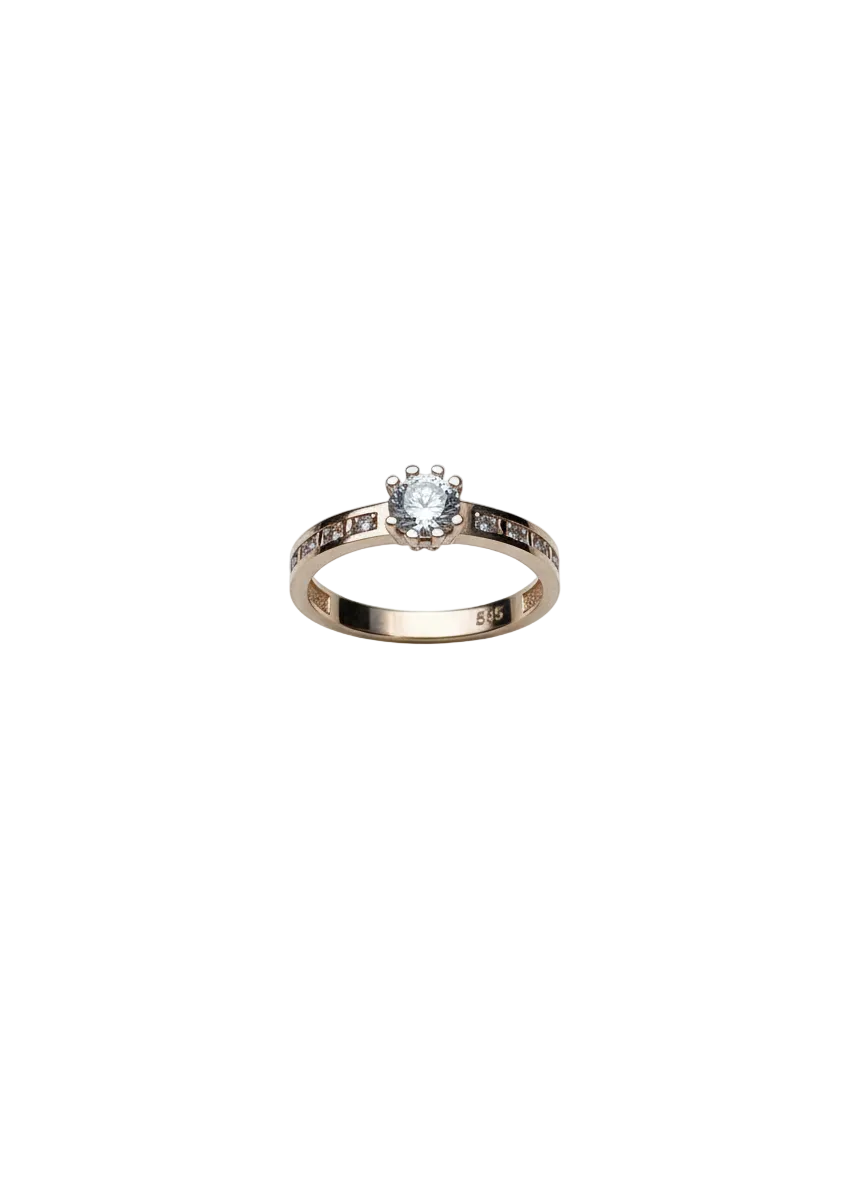 585 Rotgold Damen Ring