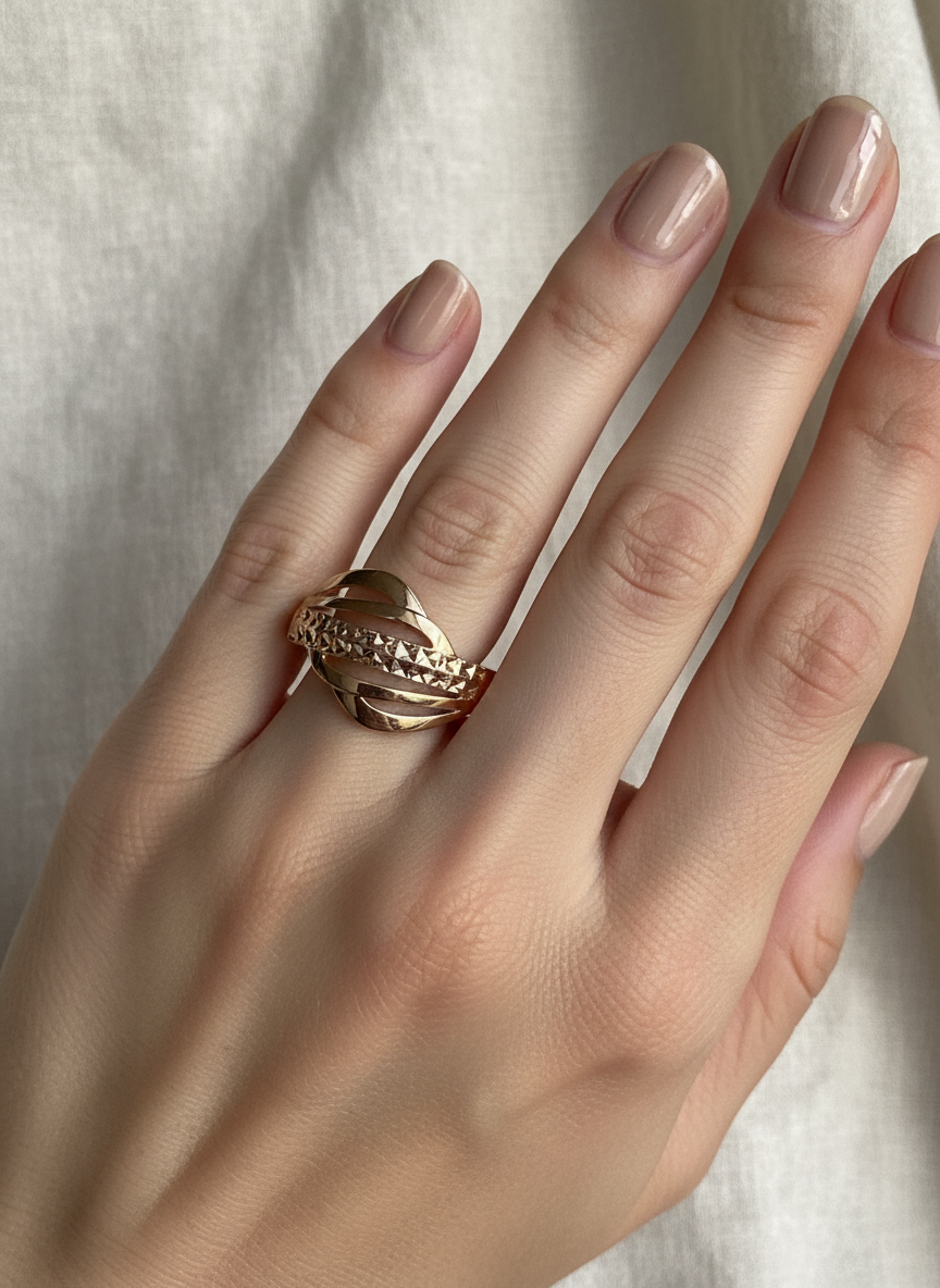 585 Rotgold Damen Ring