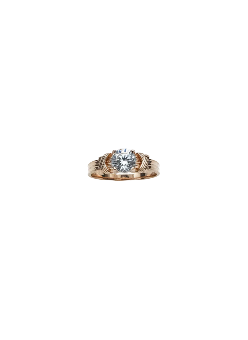 585 Rotgold Damen Ring