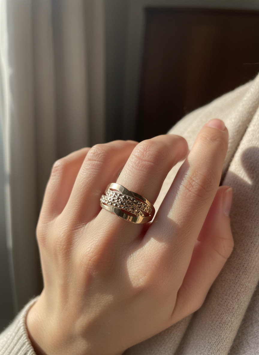 585 Rotgold Damen Ring
