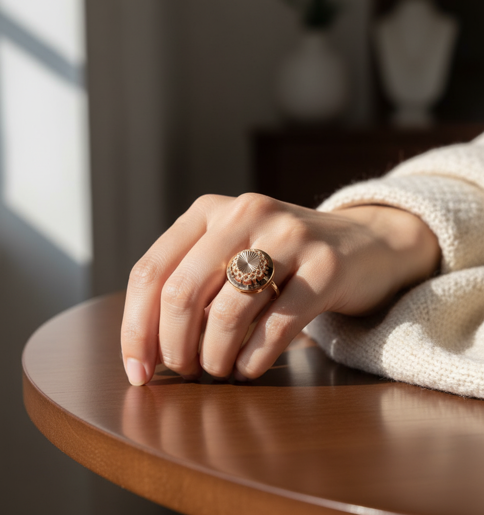 585 Rotgold Damen Ring