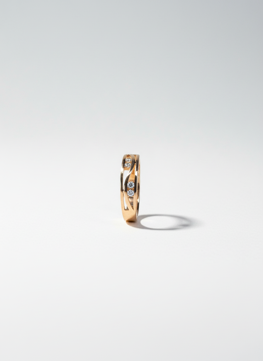 585 Rotgold Damen Ring