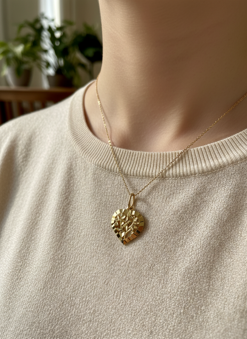 585 Rotgold Anhänger – Herz