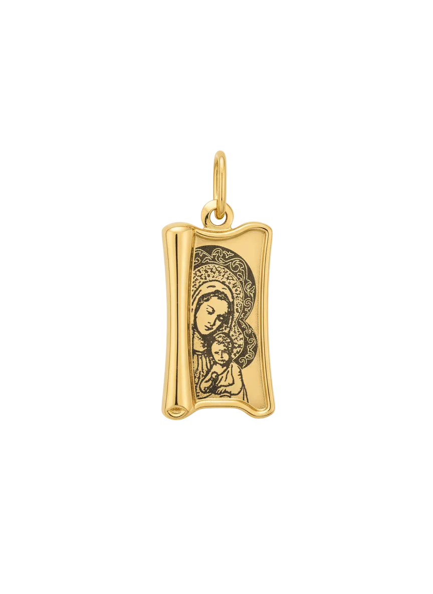 585 Rotgold Anhänger – Maria & Jesus