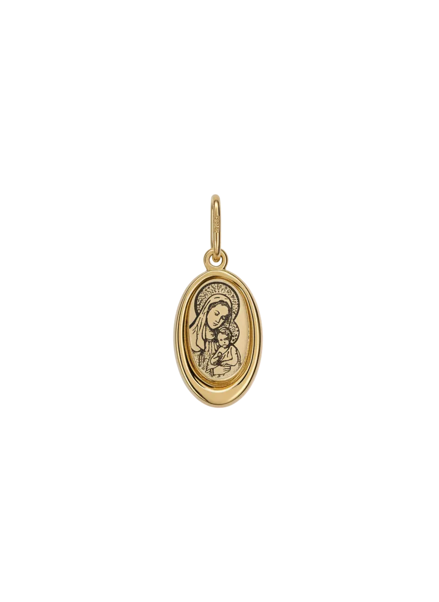 585 Rotgold Anhänger – Maria & Jesus