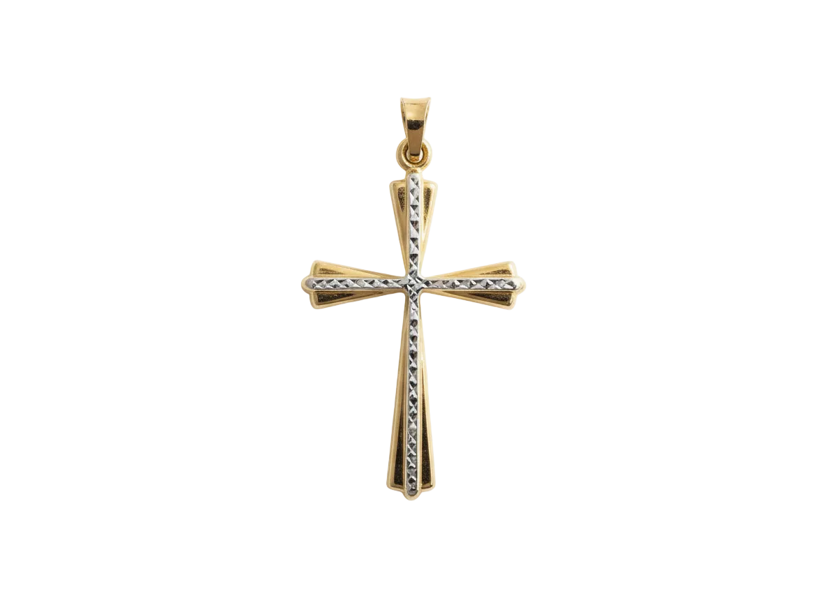 585 Rotgold Anhänger – Kreuz