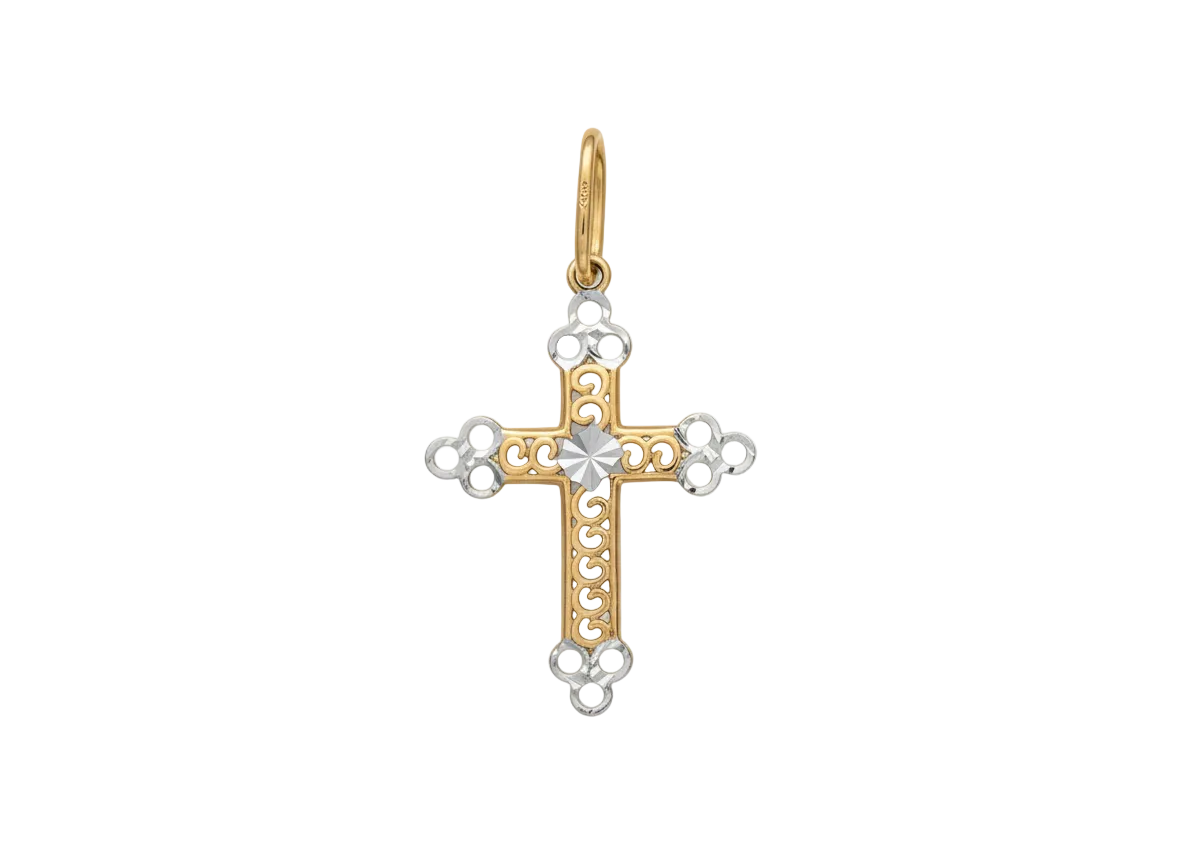 585 Rotgold Anhänger – Kreuz