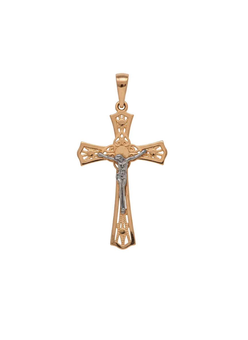 585 Rotgold Anhänger – Kreuz