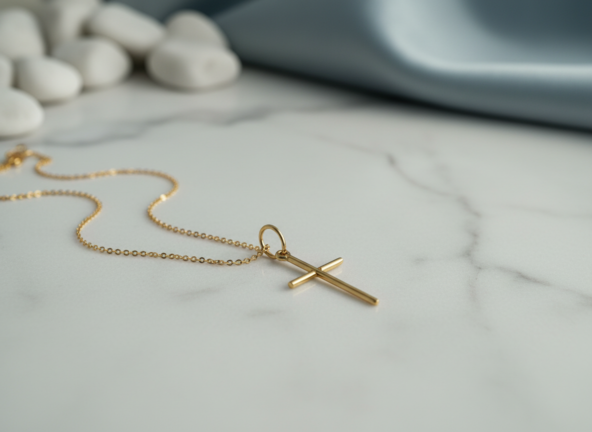 585 Rotgold Anhänger – Kreuz
