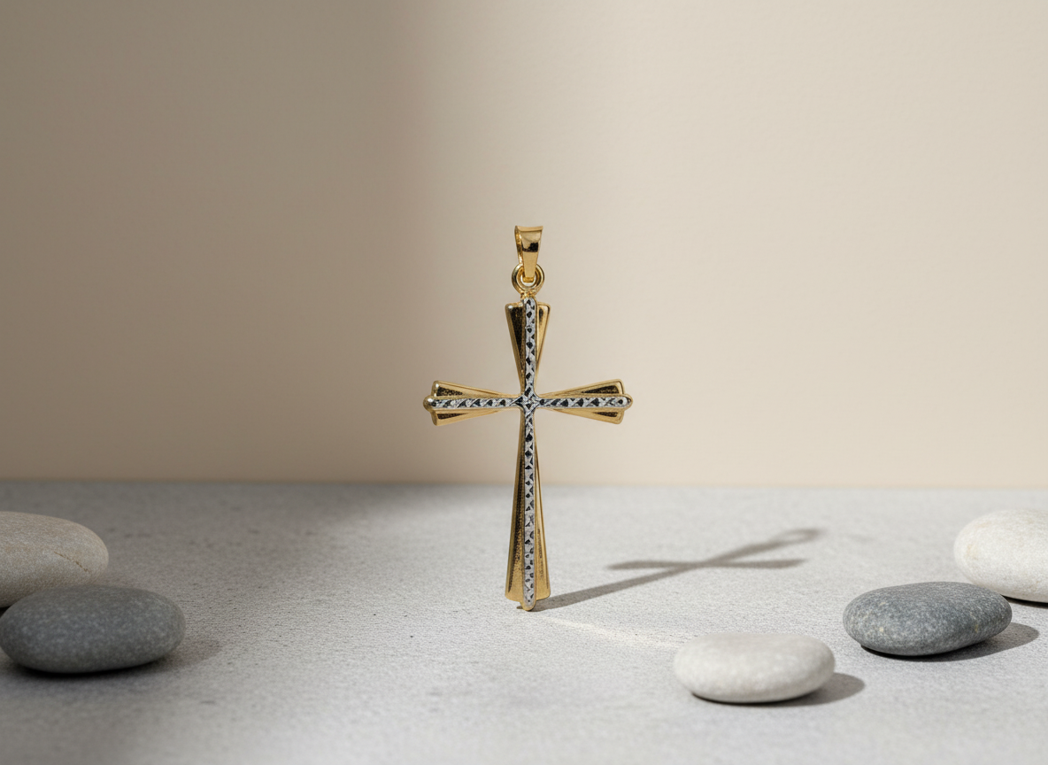 585 Rotgold Anhänger – Kreuz