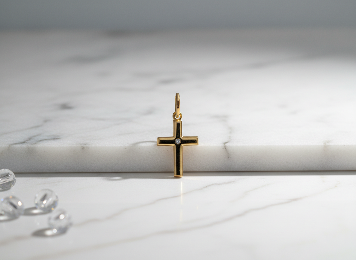 585 Rotgold Anhänger – Kreuz