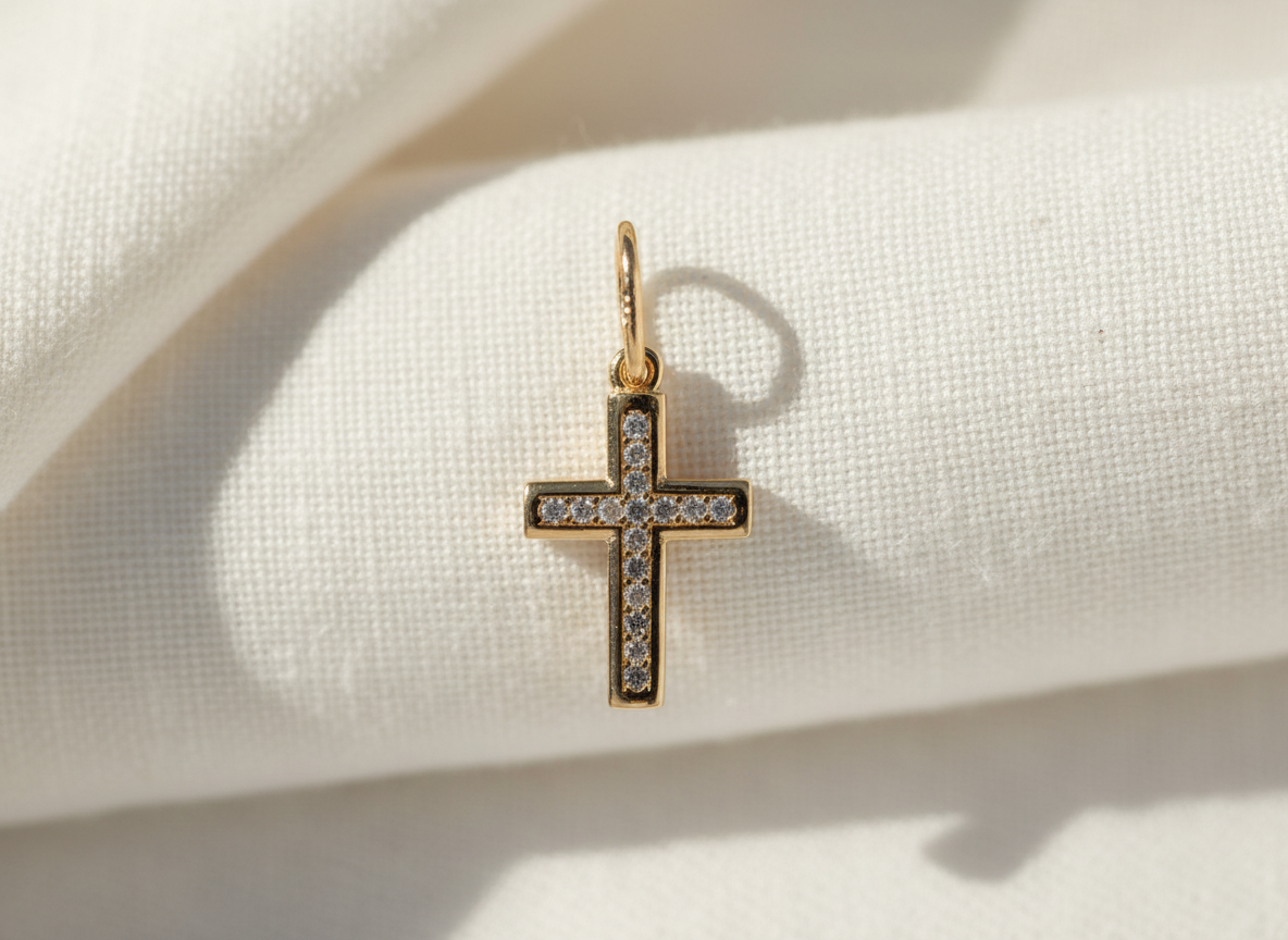 585 Rotgold Anhänger – Kreuz