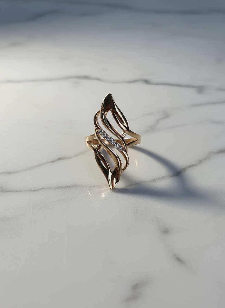 585 Rotgold Damen Ring