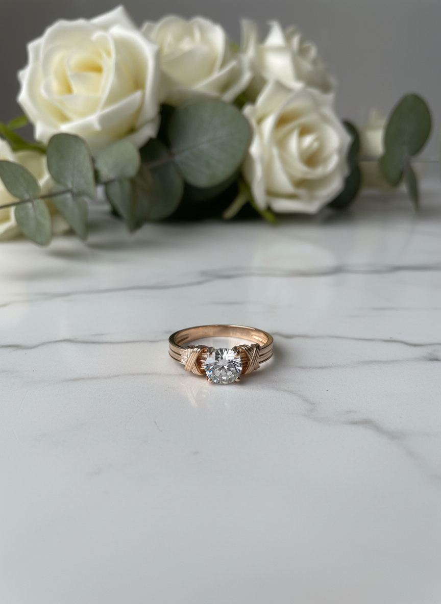 585 Rotgold Damen Ring