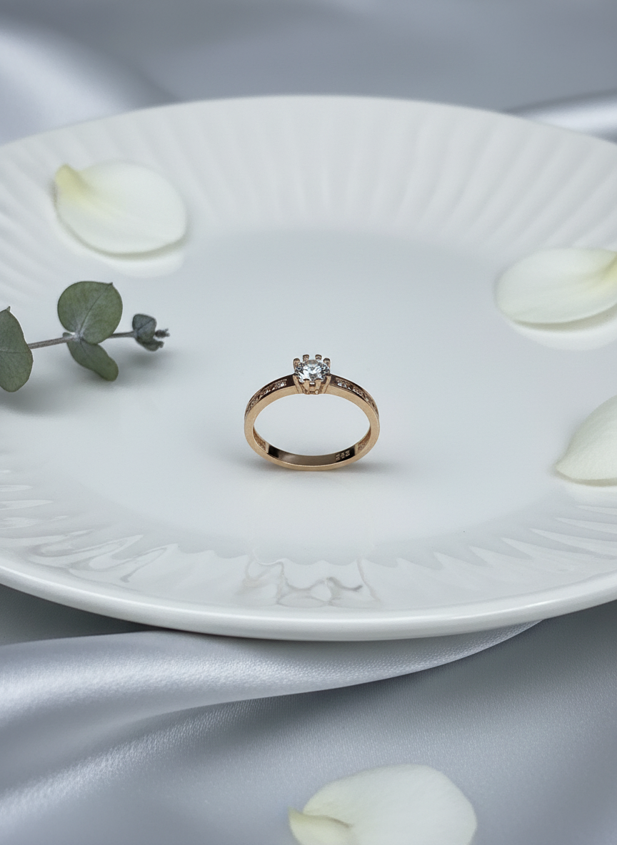 585 Rotgold Damen Ring