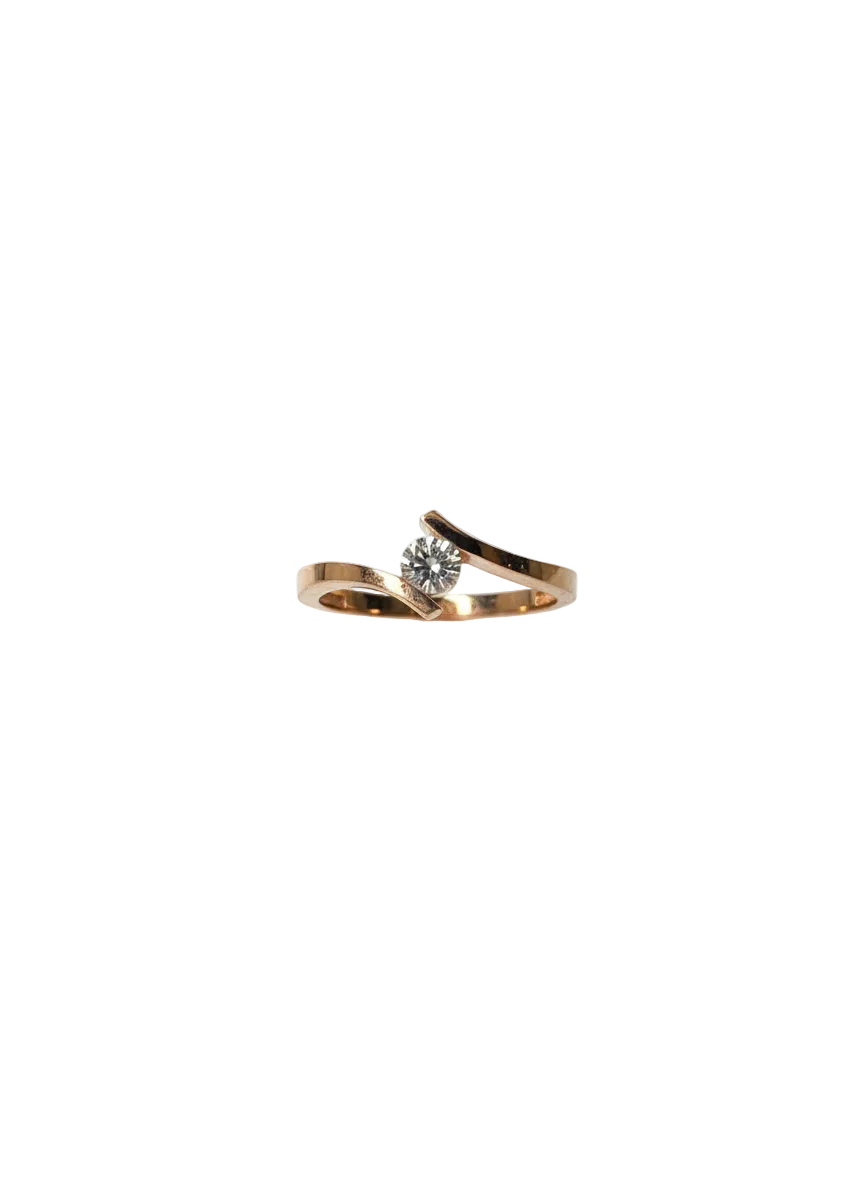 585 Rotgold Damen Ring