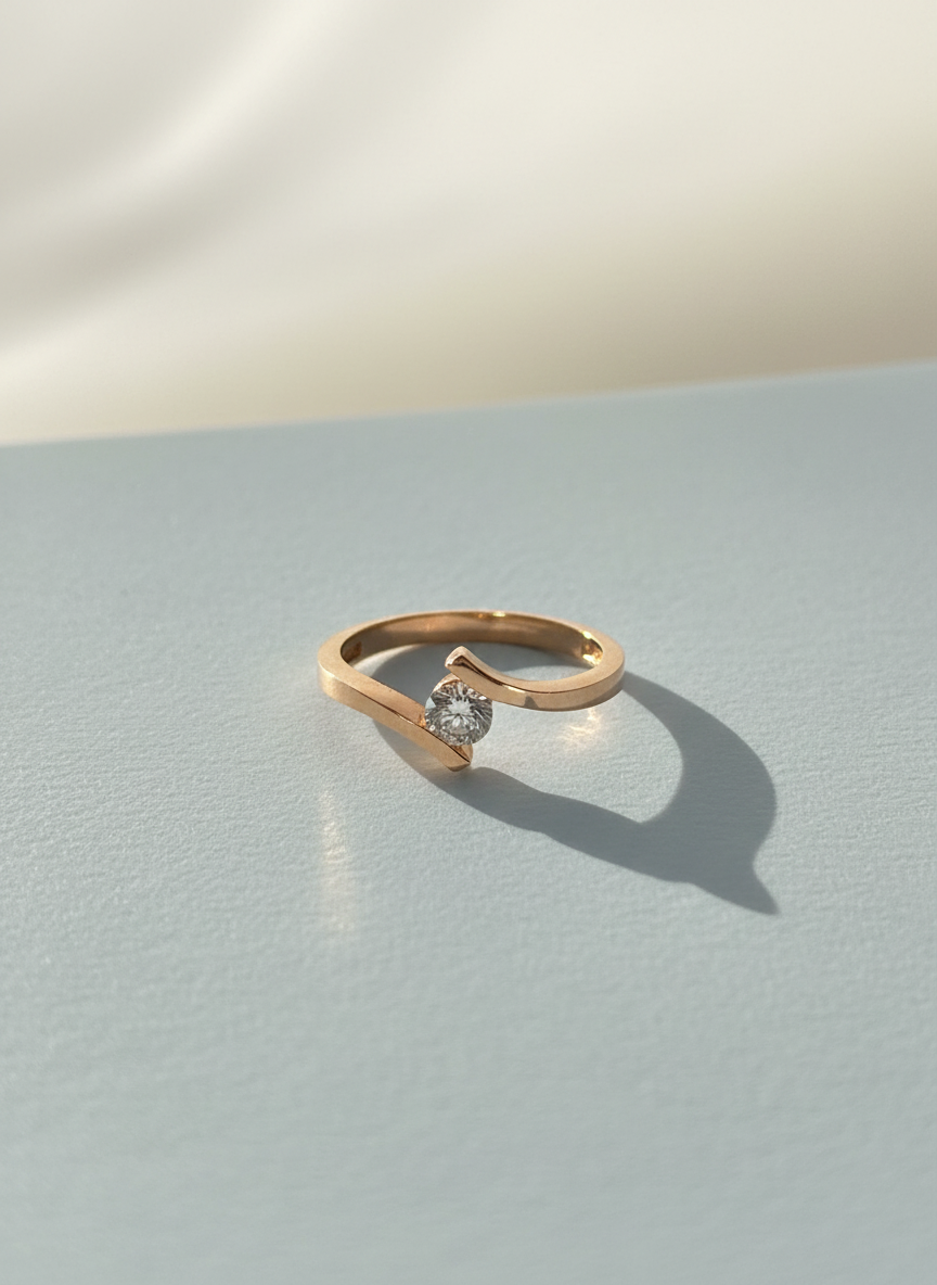 585 Rotgold Damen Ring