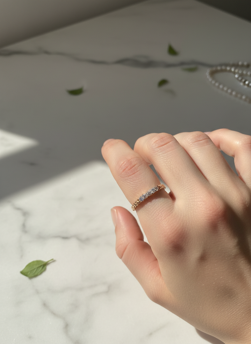 585 Rotgold Damen Ring