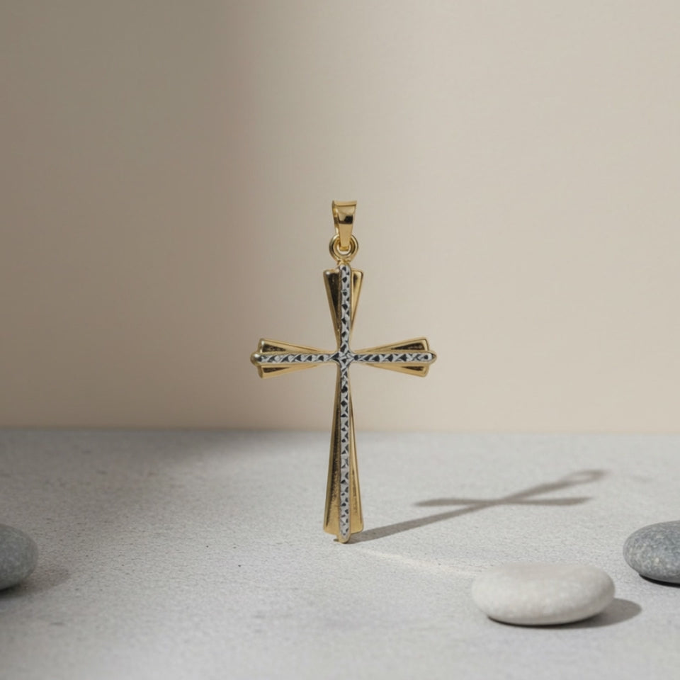585 Rotgold Anhänger – Kreuz